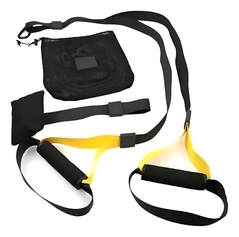 BANDAS DE SUSPENSION PARA ENTRENAMIENTO FUNCIONAL Y CROSSFIT COLOR NEGRO - 1