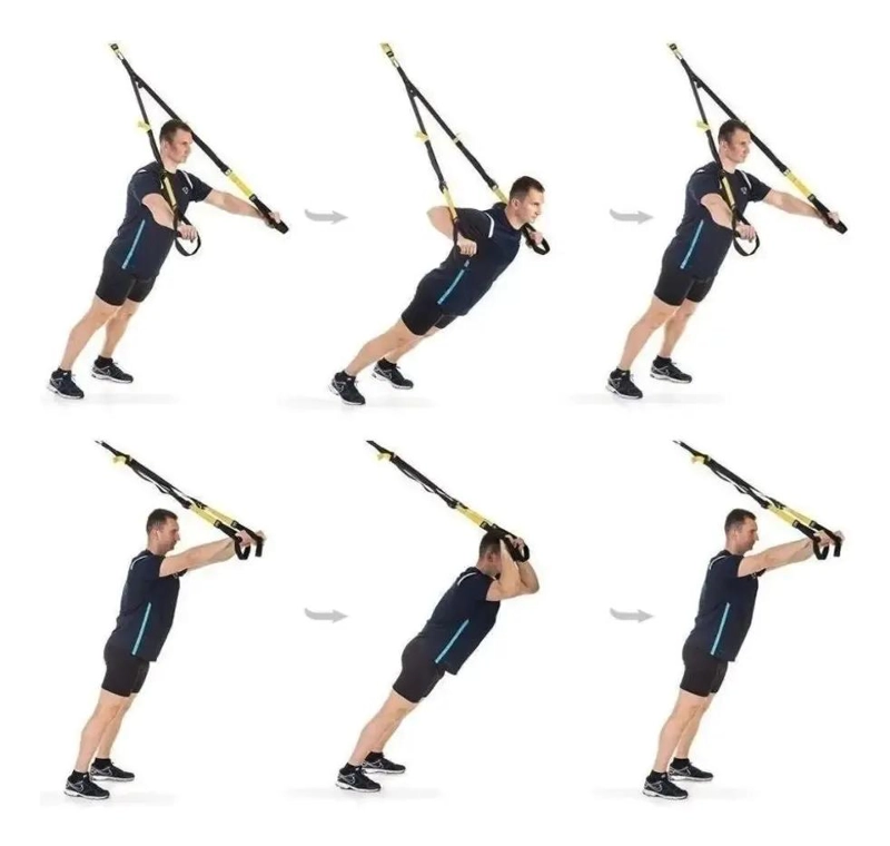 BANDAS DE SUSPENSION PARA ENTRENAMIENTO FUNCIONAL Y CROSSFIT COLOR NEGRO - 4