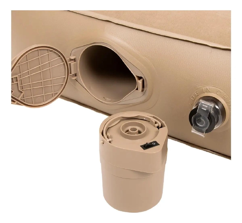 COLCHON INFLABLE AUTOMATICO PARA DOS PERSONAS COLOR BEIGE - 3