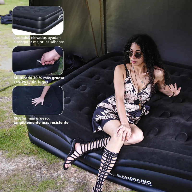 COLCHON INFLABLE ELE CTRICO PARA DOS PERSONAS 200X150X40 CM - 4