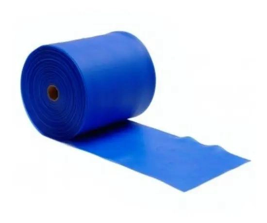 ROLLO DE BANDA ELASTICA AZUL DE 45 METROS LIBRE DE LATEX PARA EJERCICIOS - 1
