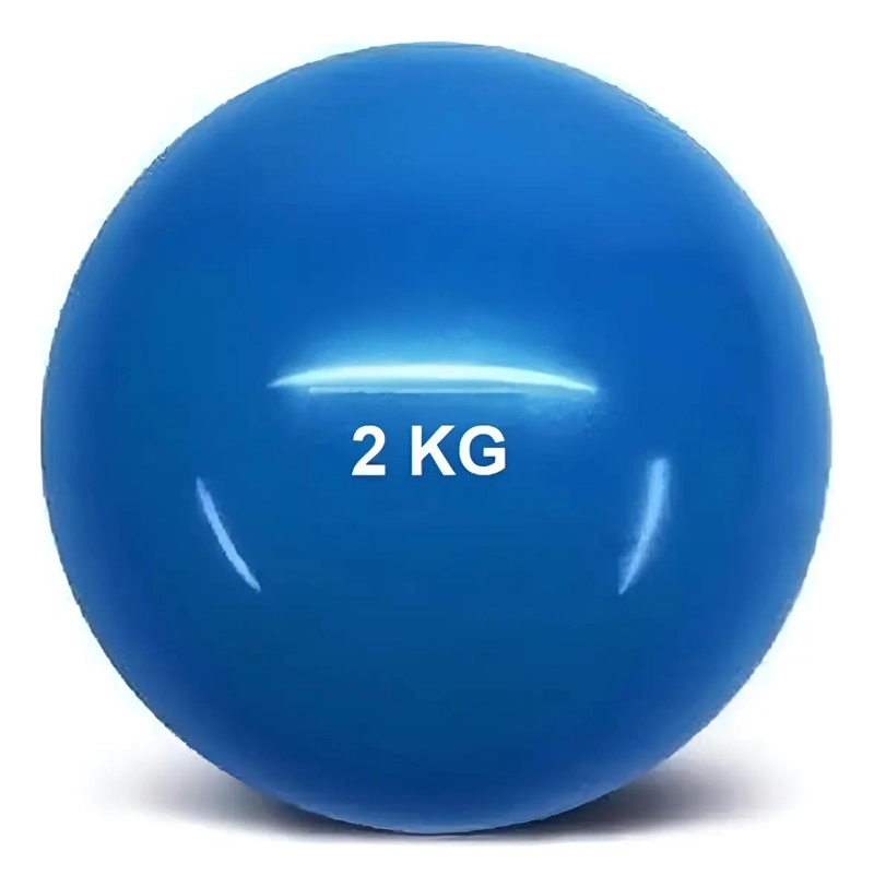 BALON MEDICINAL DE 2 KG CON SUPERFICIE DE SILICONA PARA ENTRENAMIENTO - 1