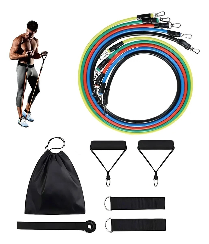KIT DE 16 BANDAS ELASTICAS PARA EJERCICIO CON DIFERENTES RESISTENCIAS - 2