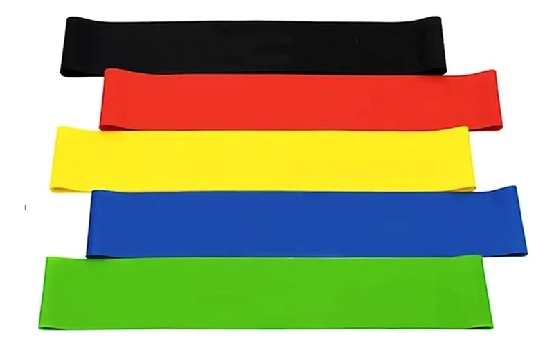 KIT DE 16 BANDAS ELASTICAS PARA EJERCICIO CON DIFERENTES RESISTENCIAS - 4