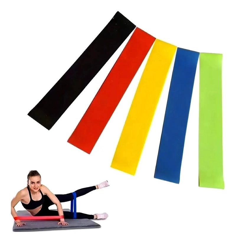 KIT DE 16 BANDAS ELASTICAS PARA EJERCICIO CON DIFERENTES RESISTENCIAS - 5