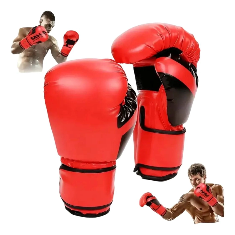 GUANTES DE BOXEO PROFESIONAL CON CIERRE DE VELCRO 10 ONZAS - 1