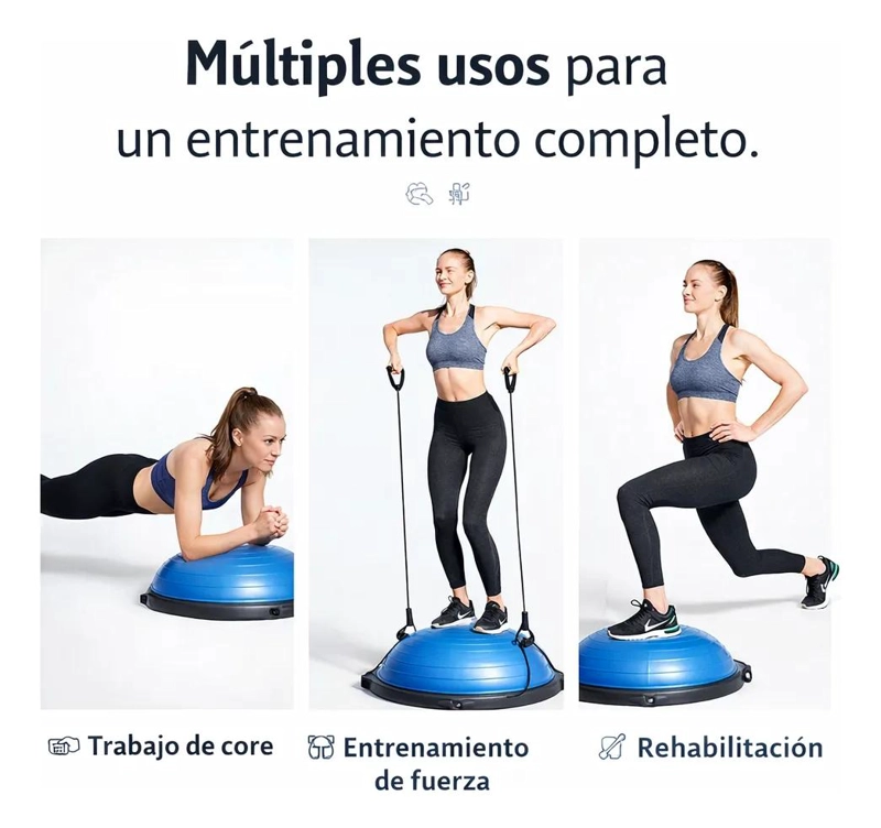 BALON DE PILATES PARA EQUILIBRIO Y TONIFICACION DE 46 CM - 3