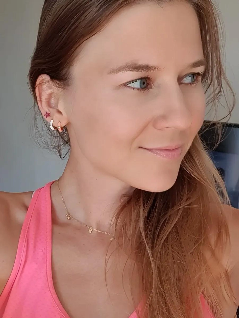 AROS ARGOLLAS PARA NIÑA COLOR ROSA CON ACABADO EN PLATA Y ORO HIPOALERGE NICO - 5