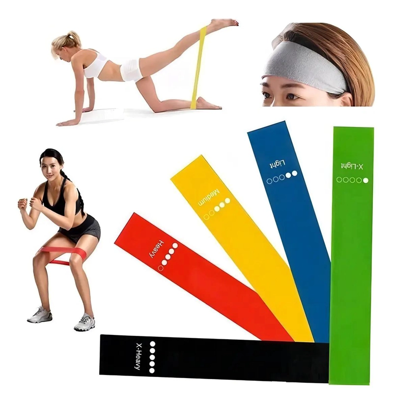 SET DE BANDAS ELASTICAS PARA EJERCICIO Y ENTRENAMIENTO FISICO - 5