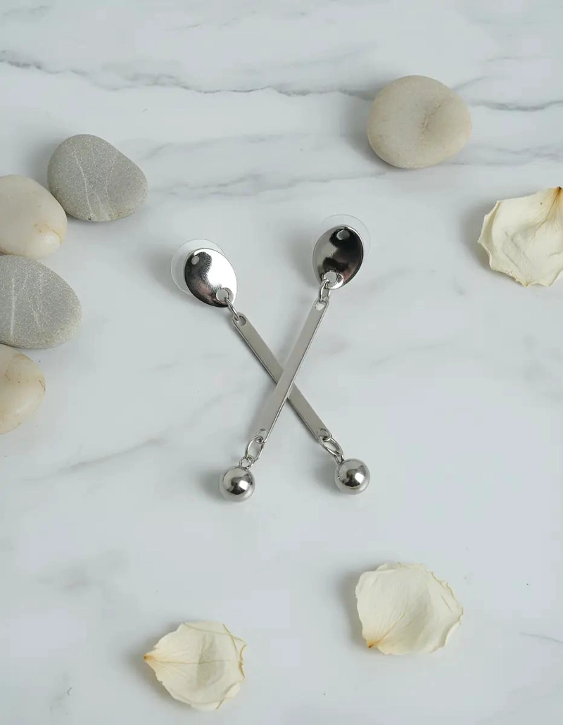 AROS COLGANTES DE ACERO QUIRURGICO CON DISEÑO ELEGANTE Y DURADERO - 5