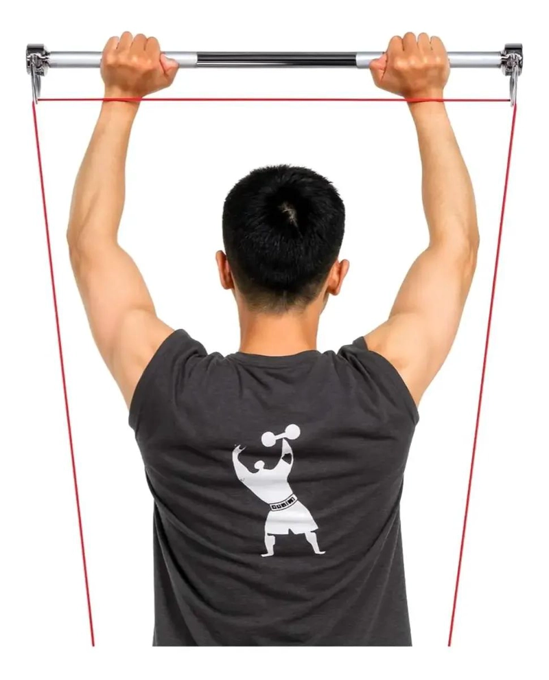 BARRA RECTA DE 96 CM PARA EJERCICIOS CON BANDAS DE RESISTENCIA - 5