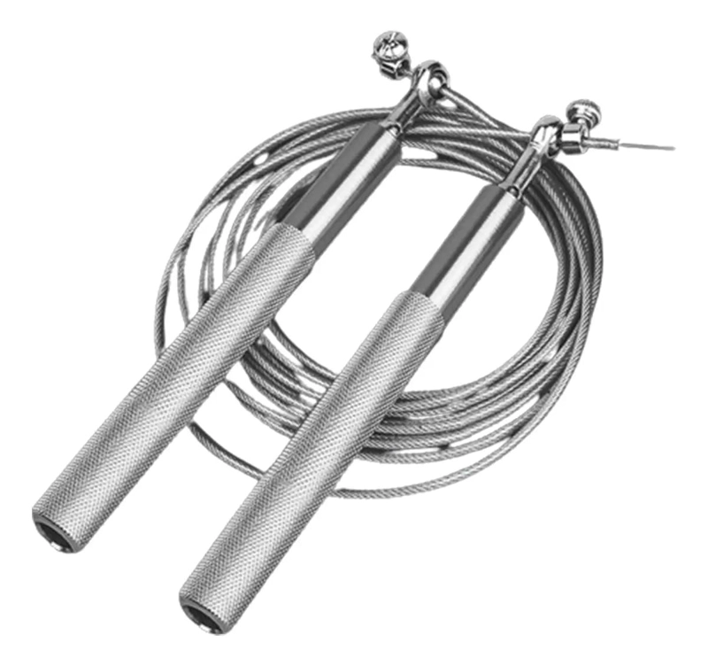 CUERDA PARA SALTAR CON CABLE DE ALUMINIO AJUSTABLE PARA ENTRENAMIENTO - 1