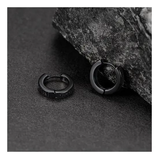 PACK DE 2 PARES DE AROS CON RUNAS VIKINGAS PARA HOMBRE Y MUJER - 2