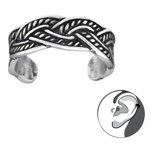 ARGOLLAS A PRESION EN PLATA 925 PARA HOMBRE Y MUJER - 1