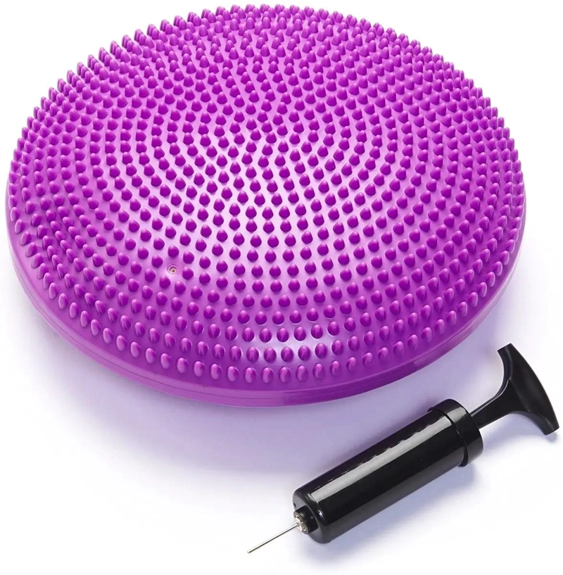 DISCO DE EQUILIBRIO PARA EJERCICIOS COLOR MORADO CON SUPERFICIE ANTIDESLIZANTE - 1