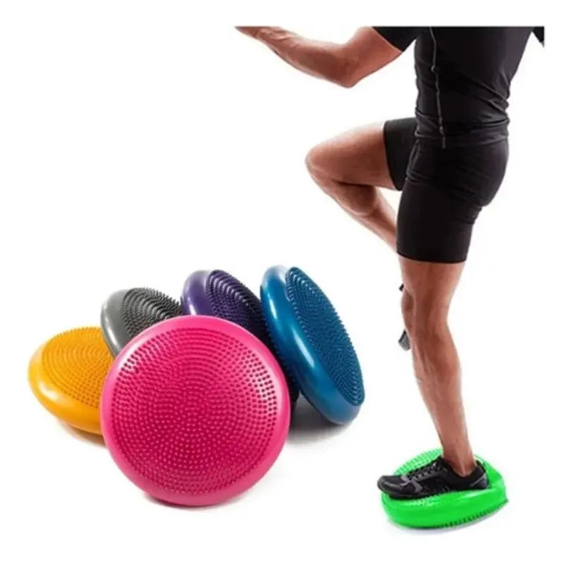 DISCO DE EQUILIBRIO PARA EJERCICIOS COLOR MORADO CON SUPERFICIE ANTIDESLIZANTE - 2