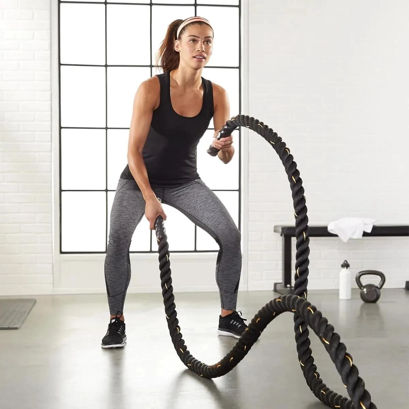 CUERDA DE BATALLA PARA ENTRENAMIENTO DE FUERZA Y FITNESS DE 9 METROS - 5