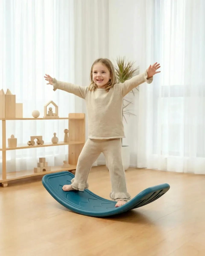 TABLA DE EQUILIBRIO PARA ENTRENAMIENTO INFANTIL COLOR AZUL - 3
