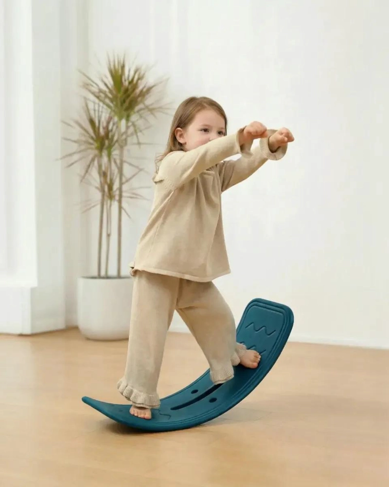 TABLA DE EQUILIBRIO PARA ENTRENAMIENTO INFANTIL COLOR AZUL - 4