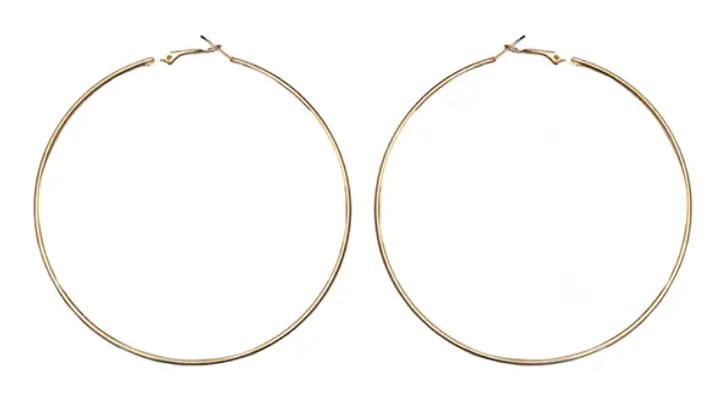 JUEGO DE 12 PARES DE AROS ARGOLLAS DORADAS DE FANTASIA DE 90 MM - 4
