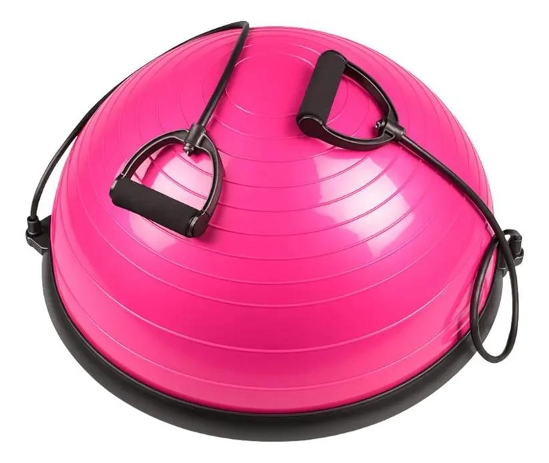 BALON BOSU PARA EJERCICIOS DE YOGA Y FITNESS CON BANDAS TUBULARES - 1