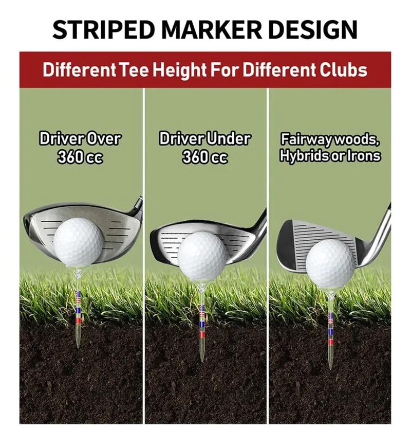 SET DE 50 TEES DE GOLF RESISTENTES DE 83 MM PARA JUEGO - 2