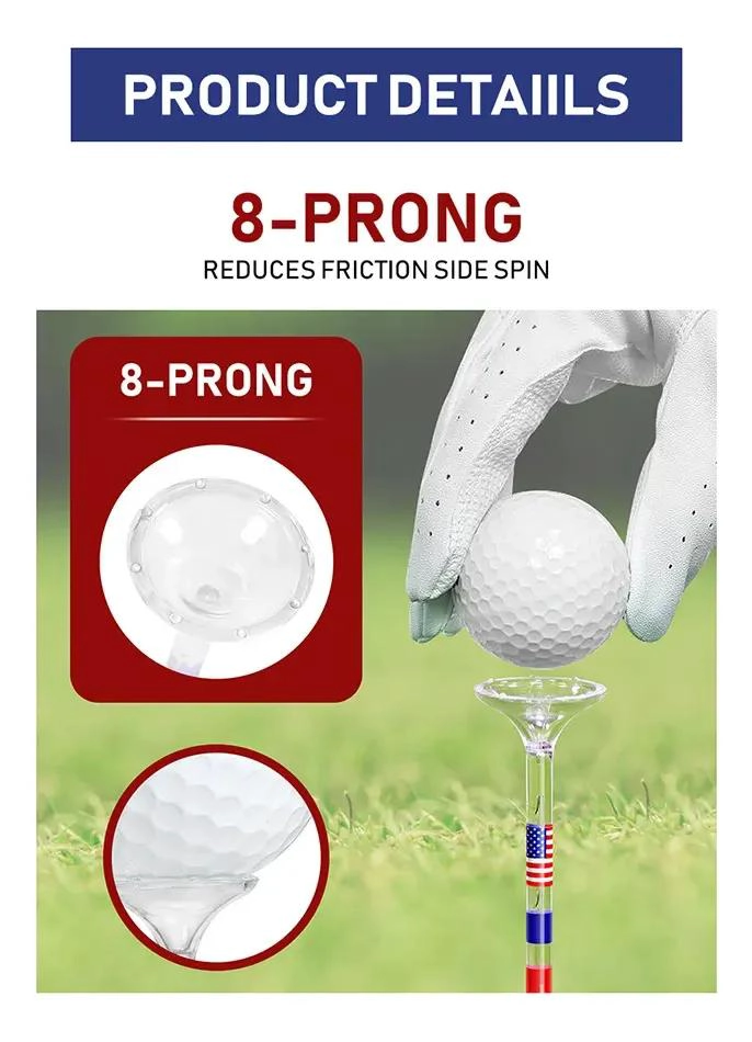 SET DE 50 TEES DE GOLF RESISTENTES DE 83 MM PARA JUEGO - 3