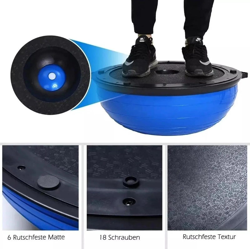PELOTA DE YOGA SEMIESFERA DE RESISTENCIA 64 CM PARA EJERCICIOS - 3