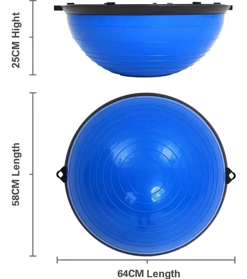 PELOTA DE YOGA SEMIESFERA DE RESISTENCIA 64 CM PARA EJERCICIOS - 4