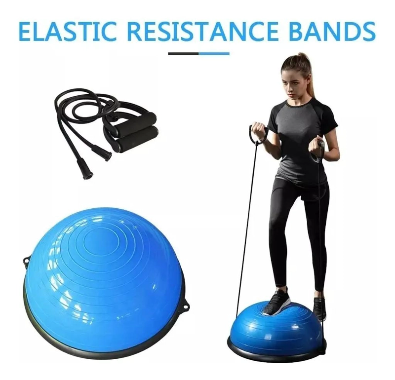 PELOTA DE YOGA SEMIESFERA DE RESISTENCIA 64 CM PARA EJERCICIOS - 5