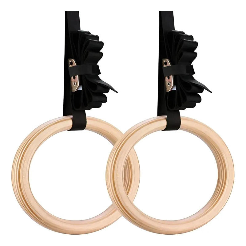ANILLAS OLIMPICAS PARA FITNESS Y CALISTENIA CON CORREAS Y HEBILLAS RESISTENTES - 1