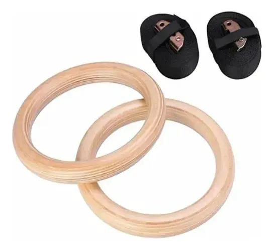 ANILLAS OLIMPICAS PARA FITNESS Y CALISTENIA CON CORREAS Y HEBILLAS RESISTENTES - 3