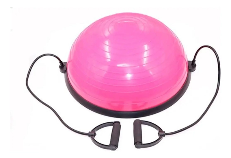 PELOTA BOSU MEDIO BALON CON MANILLAS PARA YOGA Y PILATES - 1