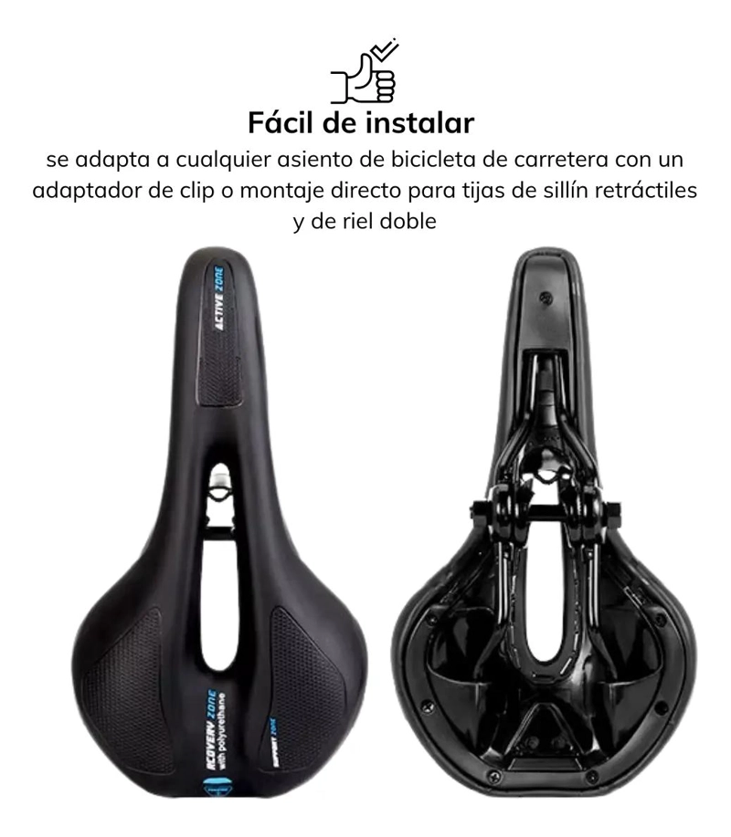 ASIENTO PARA BICICLETA MTB ESTRECHO IMPERMEABLE 27,5X15 CM - 2