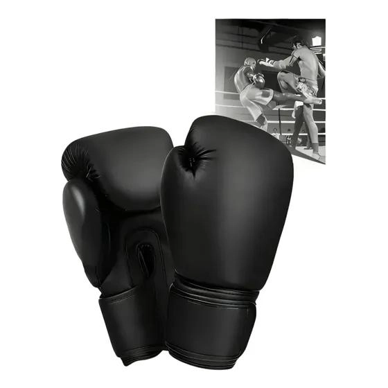 GUANTES DE BOXEO PROFESIONAL CON CIERRE DE VELCRO 12 ONZAS - 1