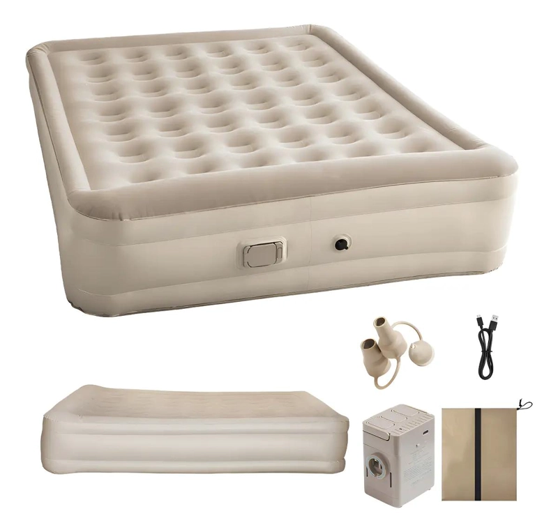 COLCHON INFLABLE ELE CTRICO AUTOMATICO PARA 2 PERSONAS QUEEN - 1
