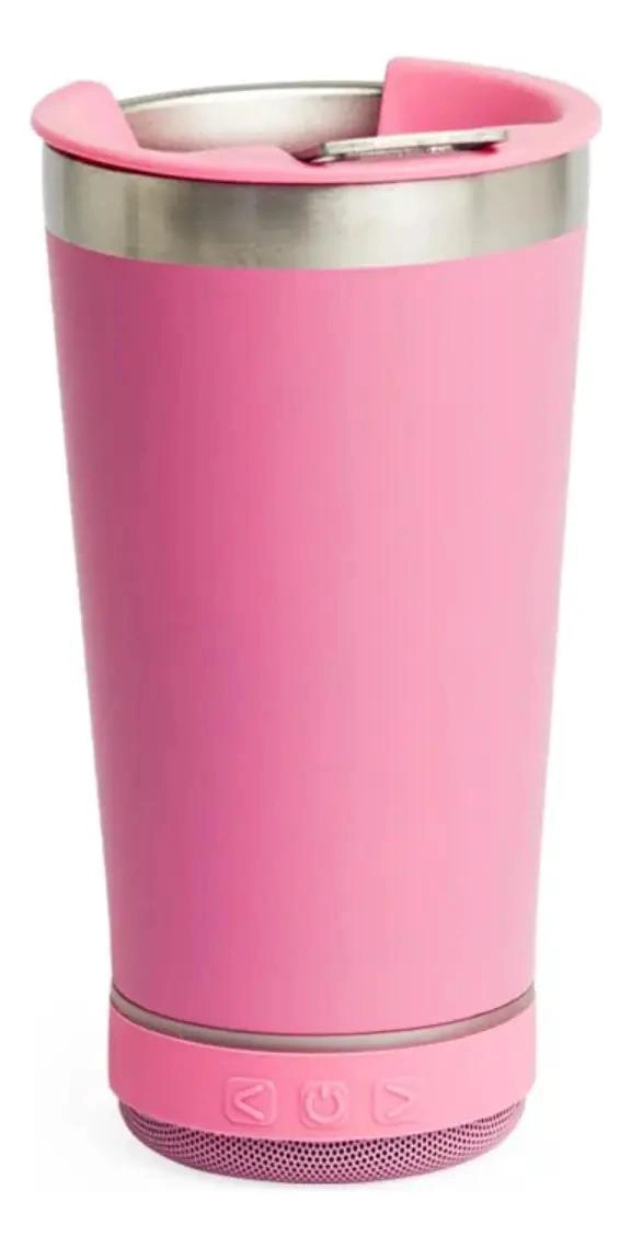 VASO TE RMICO PARA BEBIDAS 473 ML CON PARLANTE Y ABREBOTELLAS INTEGRADO - 1
