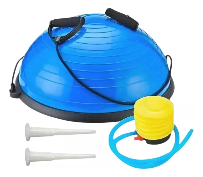BOSU BALL 46 CM PARA EQUILIBRIO Y ENTRENAMIENTO FUNCIONAL EN AZUL - 2