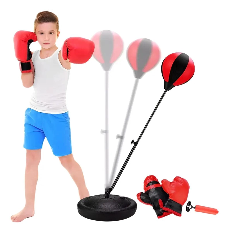 SET DE GUANTES DE BOXEO PARA NIÑOS CON DISEÑO ERGONOMICO Y PROTECCION - 1