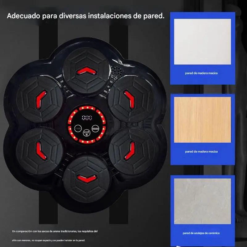 MAQUINA DE BOXEO INTELIGENTE CON CONEXION BLUETOOTH Y GUANTES INCLUIDOS - 4