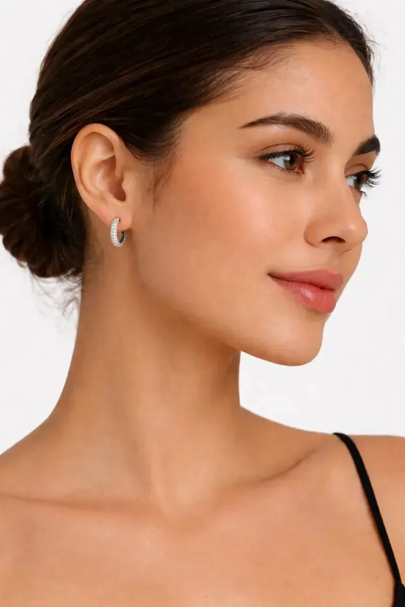 AROS ARGOLLAS ELEGANTES CON DISEÑO EXCLUSIVO ITALIANO Y ESTUCHE DE REGALO - 2