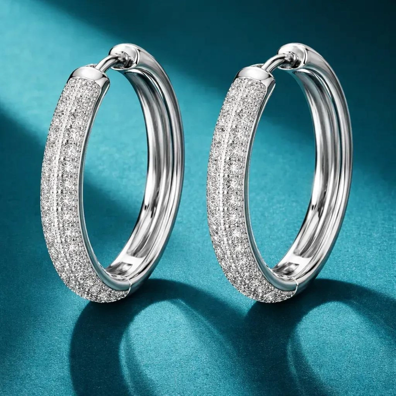 AROS ARGOLLAS ELEGANTES CON DISEÑO EXCLUSIVO ITALIANO Y ESTUCHE DE REGALO - 3