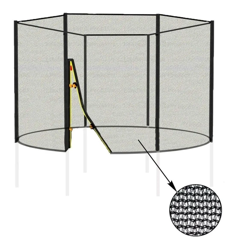 MALLA DE SEGURIDAD PARA CAMA ELASTICA DE 183 CM CON 6 PILARES - 1