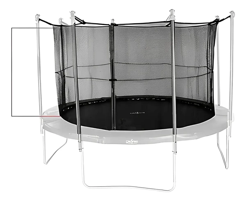 MALLA DE SEGURIDAD PARA CAMA ELASTICA DE 10 PIES 305 CM 8 POSTES - 1