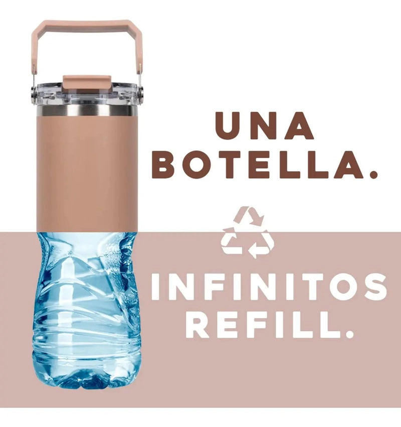 VASO TE RMICO DE ACERO INOXIDABLE PARA BEBIDAS FRIAS Y CALIENTES - 1