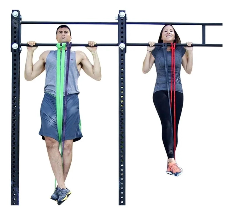 SET COMPLETO DE 4 BANDAS LARGAS PARA CALISTENIA Y CROSSFIT CON ACCESORIOS - 4