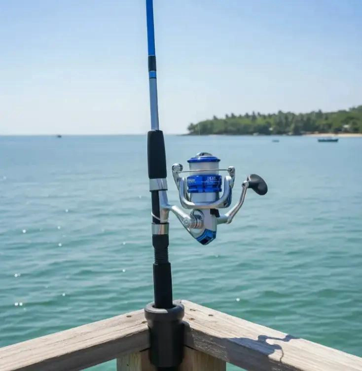 COMBO CAÑA Y CARRETE DE PESCA 3 METROS CON CAPACIDAD 60-120 GRAMOS PARA CORVINA - 4