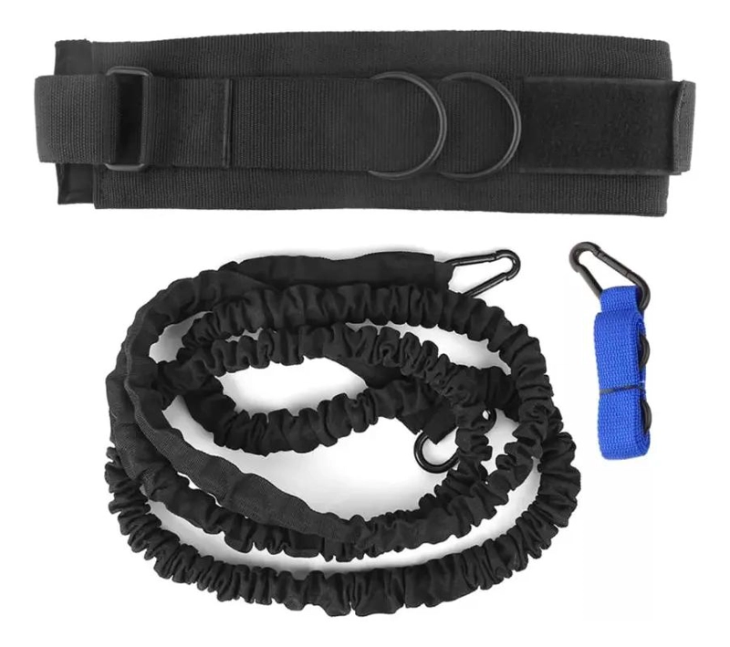 CORREA DE RESISTENCIA RETRACTIL PARA ENTRENAMIENTO EN COLOR NEGRO - 5