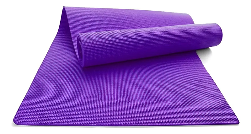 MAT DE YOGA ANTIDESLIZANTE COLOR VIOLETA CON GROSOR DE 5 MM - 1