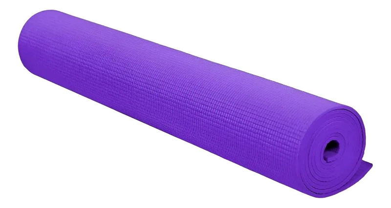 MAT DE YOGA ANTIDESLIZANTE COLOR VIOLETA CON GROSOR DE 5 MM - 2
